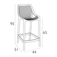 Baratti Hava Tabouret de bar 65 cm blanc (par 2 pièces)