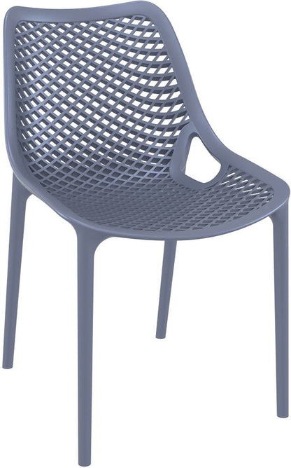 Baratti Hava Chaise de jardin empilable Gris foncé (par 2 pièces)