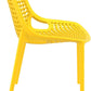 Baratti Hava Chaise de jardin empilable jaune (par 2 unités)