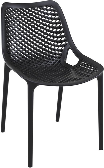 Baratti Hava Chaise de jardin empilable noir (par 2 pièces)