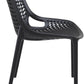 Baratti Hava Chaise de jardin empilable noir (par 2 pièces)