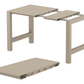 Siesta Vegas Table de bar extensible 100/140 cm Taupe