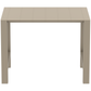 Siesta Vegas Table de bar extensible 100/140 cm Taupe