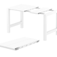 Siesta Vegas Table de bar extensible 100/140 cm Blanc