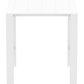 Siesta Vegas Table de bar extensible 100/140 cm Blanc