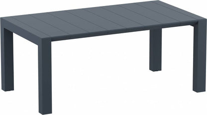 Siesta Vegas Table de jardin extensible Medium 180/220 cm Gris foncé