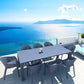 Siesta Vegas Table de jardin extensible Medium 180/220 cm Gris foncé