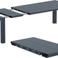 Siesta Vegas Table de jardin extensible Medium 180/220 cm Gris foncé