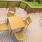 Siesta Artemis Chaise de Jardin Empilable Marron (Par 2 Unités)