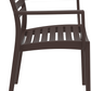 Siesta Artemis Chaise de Jardin Empilable Marron (Par 2 Unités)
