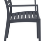 Siesta Artemis Chaise de jardin empilable Gris foncé (par 2 unités)