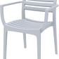 Siesta Artemis Chaise de jardin empilable Gris clair (par 2 pièces)