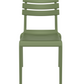 Siesta Helen Chaise de jardin empilable Vert olive (par 2 pièces)