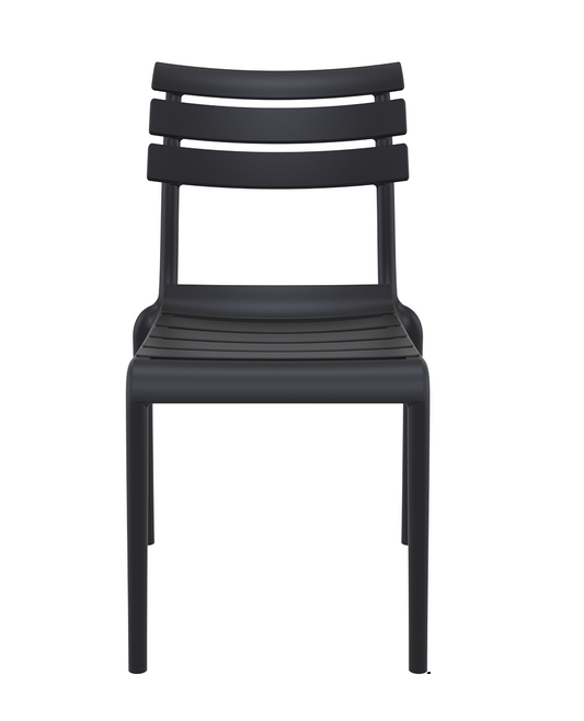 Siesta Helen Chaise de jardin empilable noir (par 2 unités)
