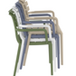 Siesta Paris Chaise de jardin empilable avec accoudoir Taupe (par 2 pièces)