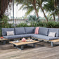 The Outsider Canapé d'angle Lounge Set Jennifer Acacia Wood &amp; Aluminium
