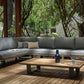 The Outsider Canapé d'angle Lounge Set Jennifer Acacia Wood &amp; Aluminium