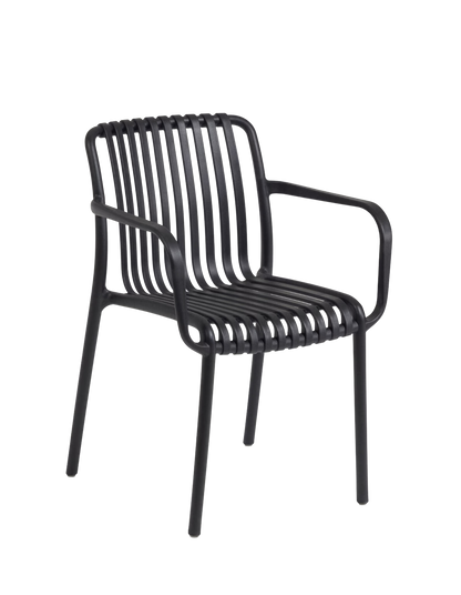 The Outsider Chaise de jardin empilable Archie Noir