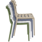 Siesta Helen Chaise de jardin empilable Taupe (par 2 pièces)