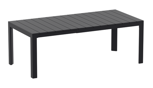 Siesta Atlantic Table de jardin extensible Medium 140/210 cm Noir