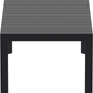 Siesta Atlantic Table de jardin extensible Medium 140/210 cm Noir