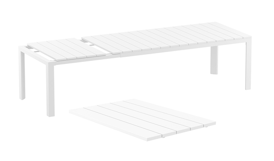 Siesta Atlantic Table de jardin extensible Xl 210/280 cm Blanc