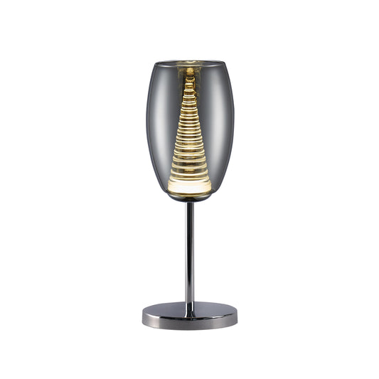 LAMPE TABLE   NEBULA  1L CHROME