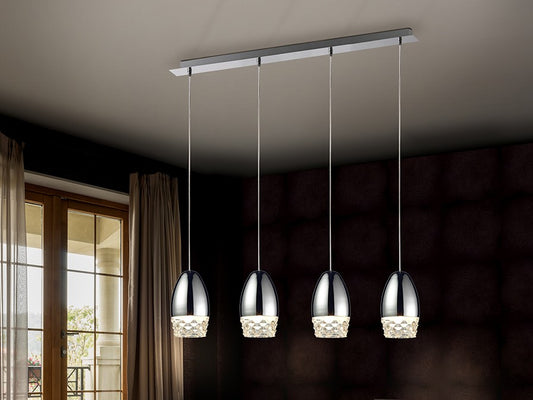 LAMPE 4L  ALESSA  CHROME