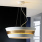 PLAFONNIER   ISIS   6L BLANC/OR