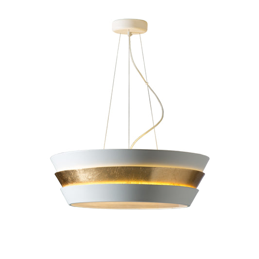 PLAFONNIER   ISIS   6L BLANC/OR