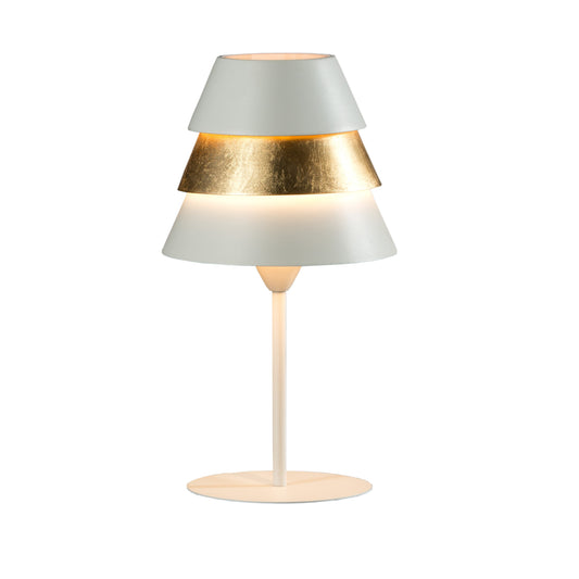LAMPE BASSE   ISIS   1L BLANC/OR
