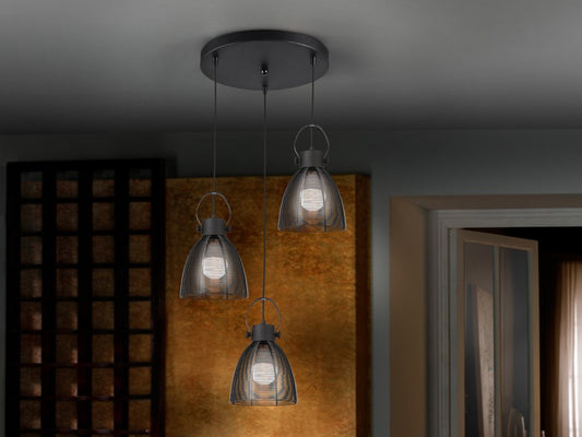 LAMPE 3L  TABATHA  NOIR Ø35