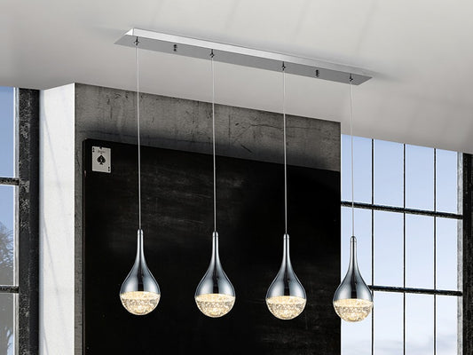 LAMPE 4L  ELIE  CHROME