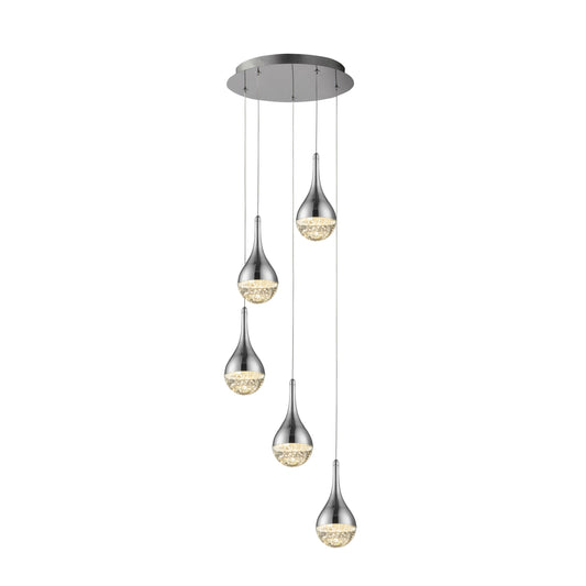 LAMPE 5L  ELIE  CHROME Ø37