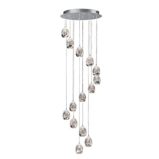 PLAFONNIER   ROCIO   14 LED CHROME