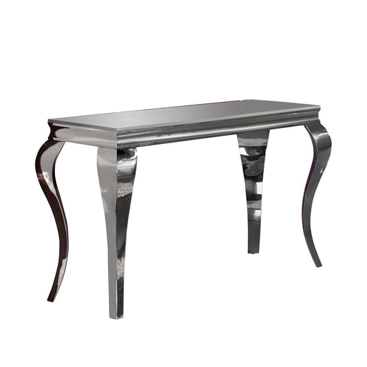 CONSOLE BAROQUE ACIER BLANCHE