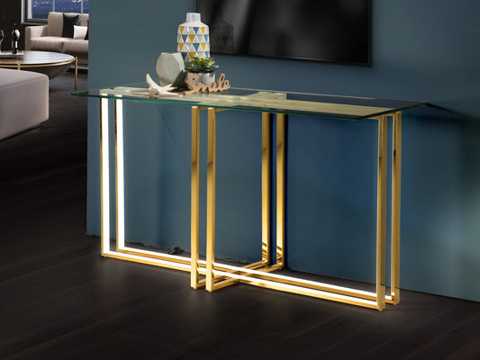 CONSOLE  AUREA   OR 150X40 LED
