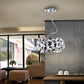 LAMPE 3L  NARISA   Ø32 CHROMÉ