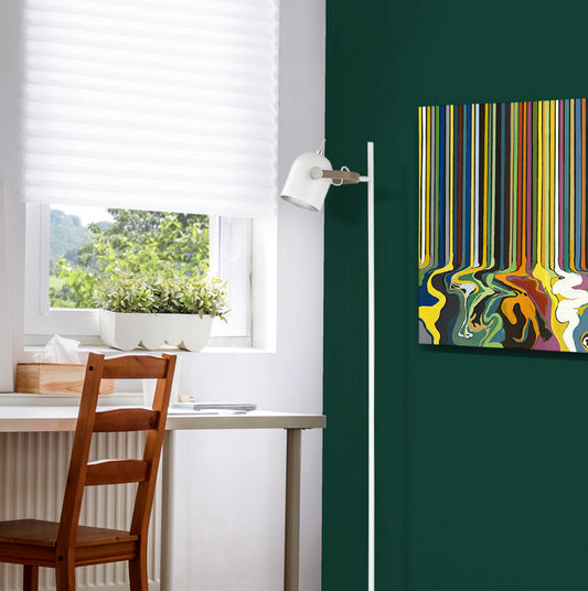 LAMPADAIRE 1L  ADAME  BLC/ARGENT