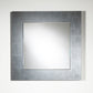 Miroir encadré Basic Silver Square Carré Couleur argent 98 X 100