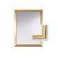 Miroir Salle de bain Bremen Gold Rect. Rectangle Or 63,5 X 83