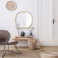 Miroir SOLID SQUARE Modern Rond Bois 65 x 65 cm