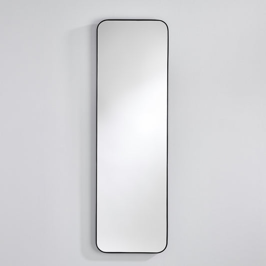 Miroir encadré Faso Black Hall Rectangle Noir 40 X 130 cm