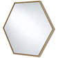 Miroir encadré Lina Oak Hex Modèle irrégulier Chêne natur 52 X 60 cm