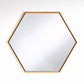 Miroir encadré Lina Oak Hex Modèle irrégulier Chêne natur 52 X 60 cm