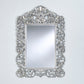 Miroir encadré Ornato Silver Modèle irrégulier Argent usé 162 X 118
