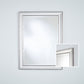 Miroir LORCA SILVER RECT Modern Rectangle Argent 91x121 cm
