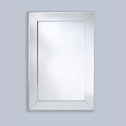 Miroir BASTA BLACK RECT Modern Rectangle Gris 80x120 cm