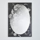 Miroir FLORES Modern Rectangle Argent/Noir 70x101 cm
