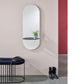 Miroir LOOK Modern Ovale Argent 45x120 cm